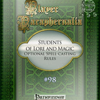 Player Paraphernalia #98 Students of Lore and Magic, Optional Spell-Casting Rules