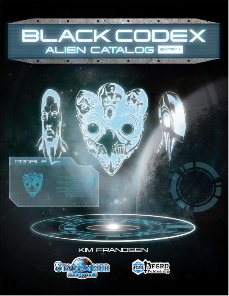 The Black Codex Alien Catalog Entry 1 Open Gaming Store