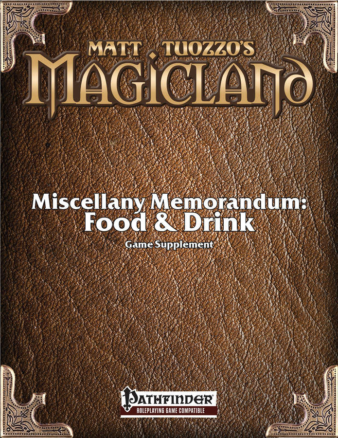 Miscellany Memorandum: Food & Drink