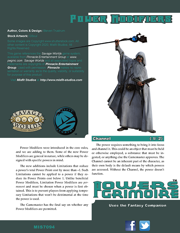 Powers Grimoire: Power Modifiers