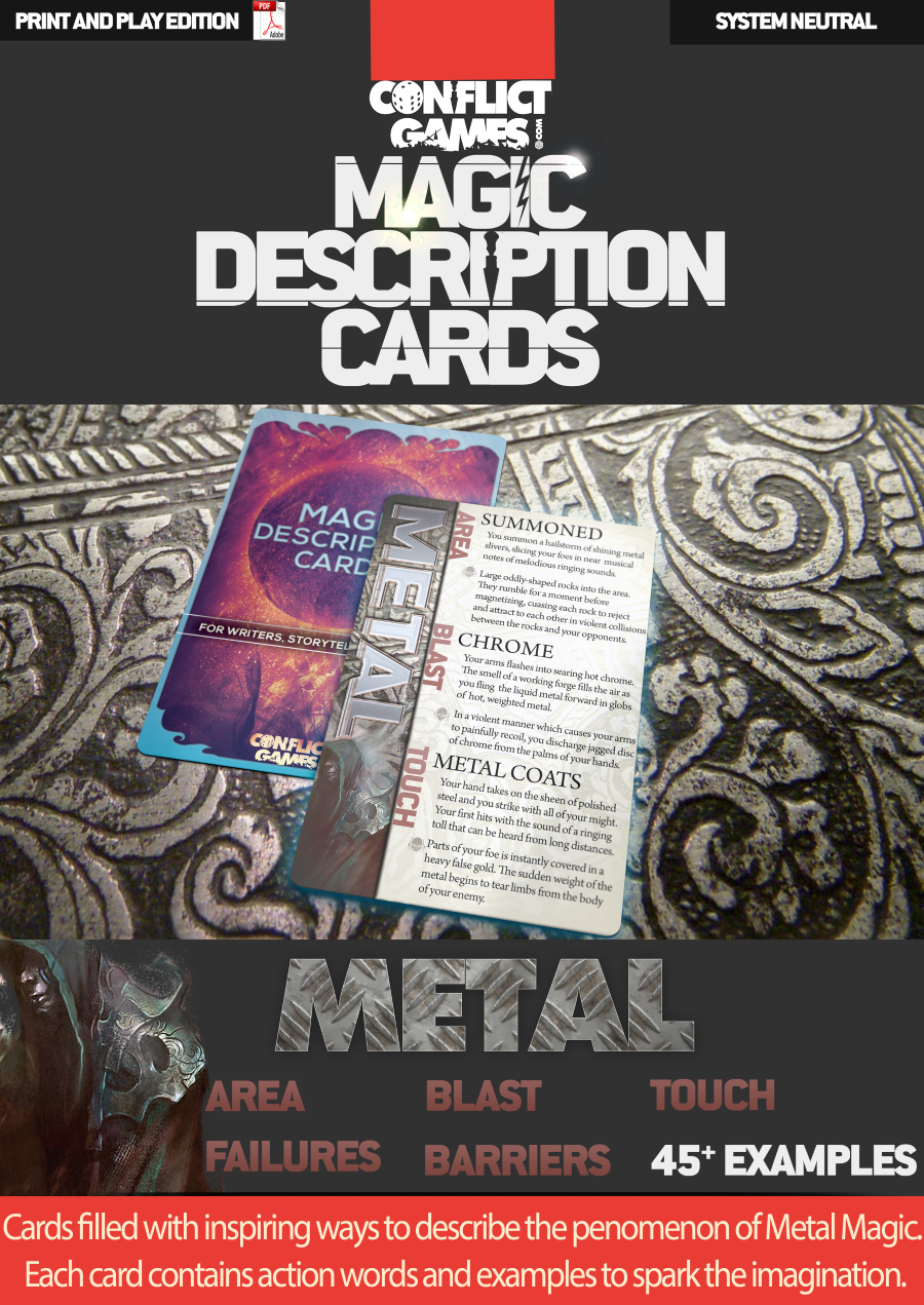 Magic Description Cards: Metal Magic