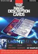 Magic Description Cards: Lightning Magic
