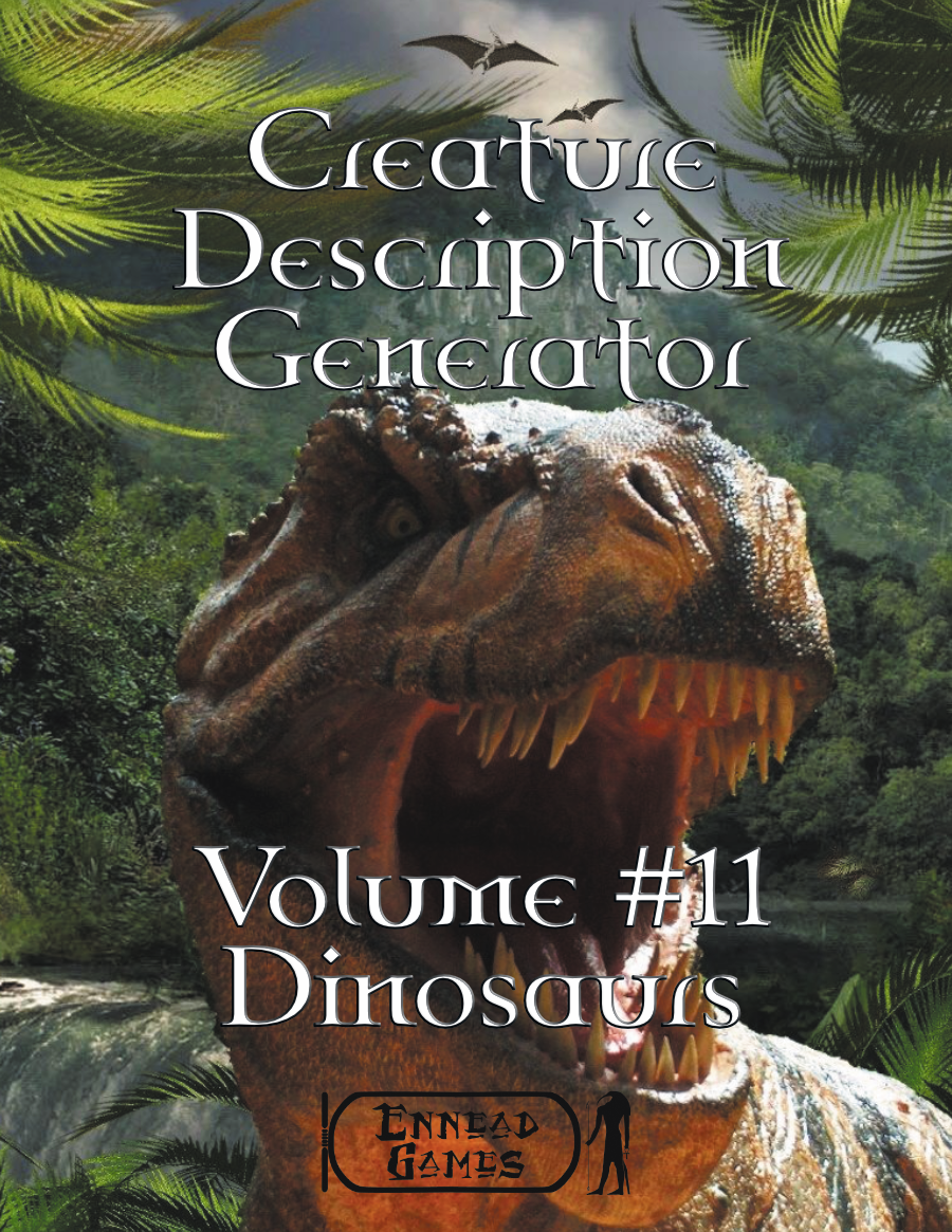 Creature Description Generator - Volume #11 Dinosaurs