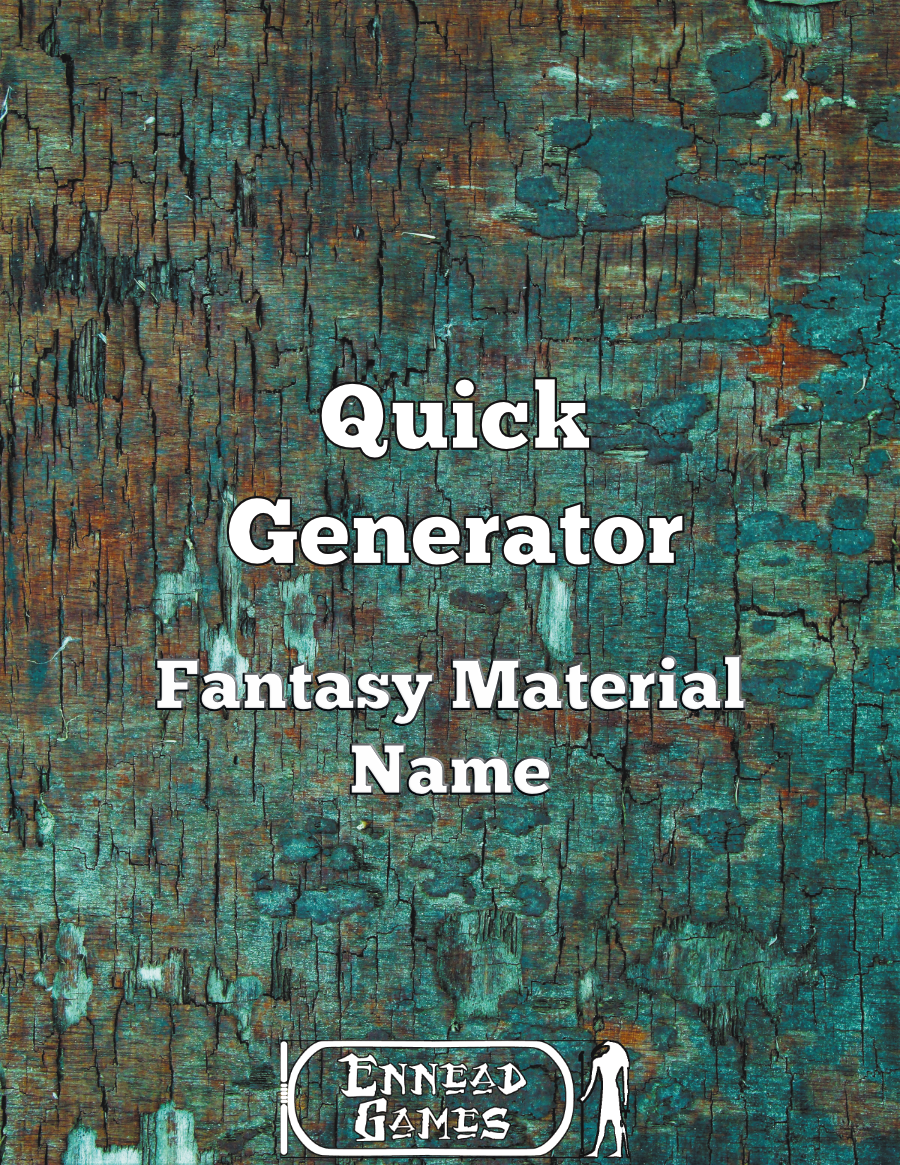 Quick Generator Fantasy Material Name