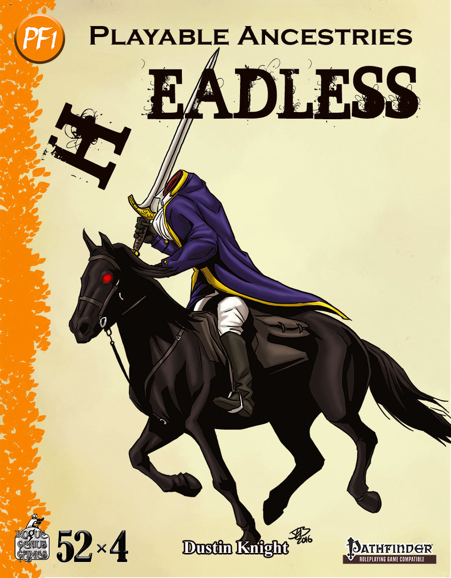 Week 43: Playable Ancestries: Headless (PF1e)