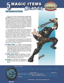 5 Magic Items: Blades