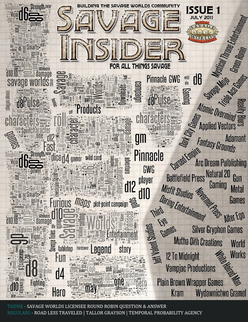 Savage Insider Issue #1: Building the Savage Worlds Community