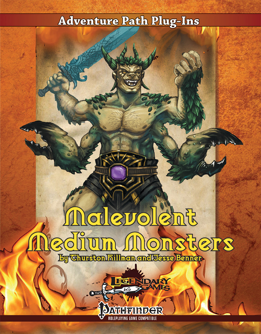 Malevolent Medium Monsters for Pathfinder RPG