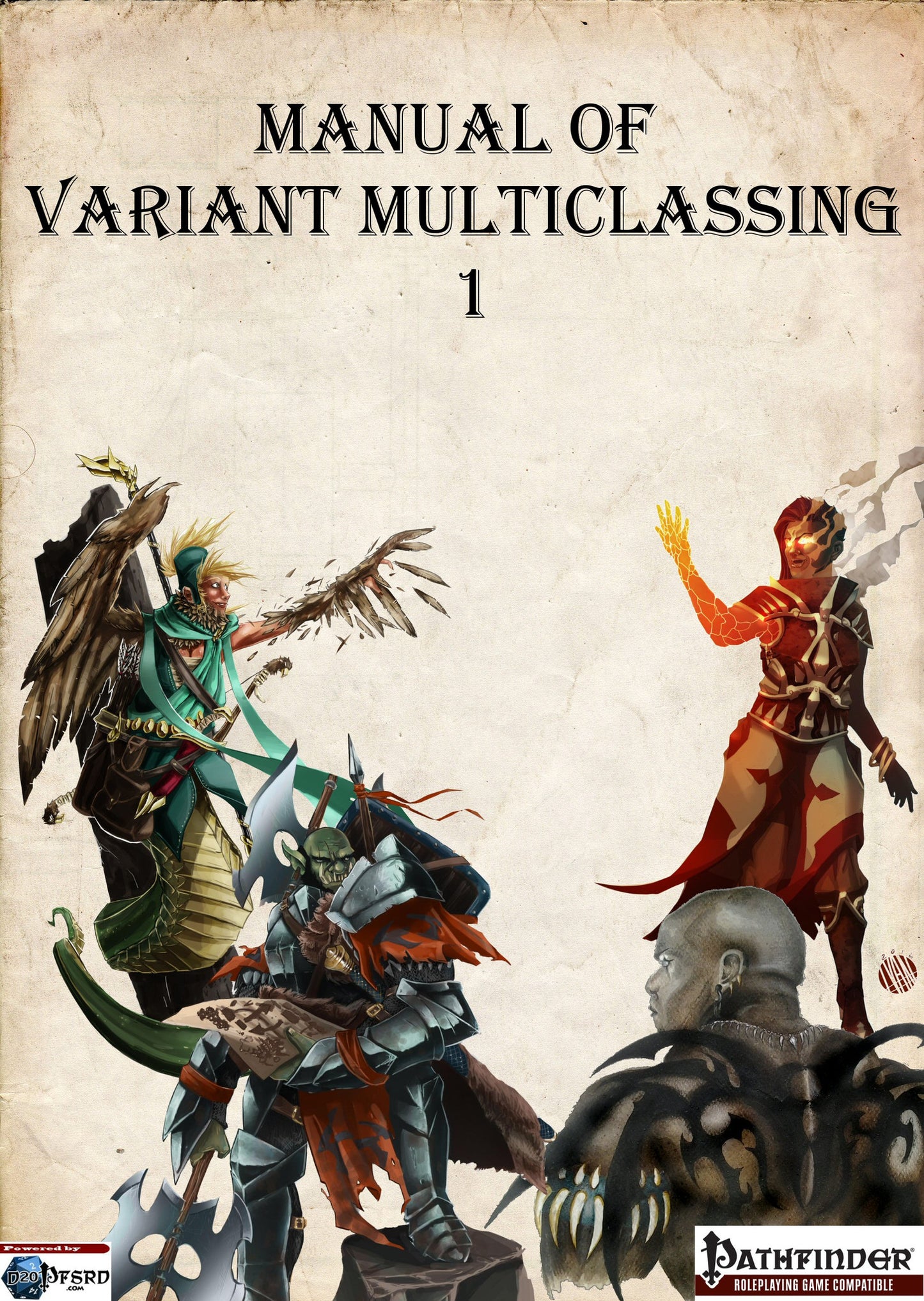 Manual of Variant Multiclassing 1 – Free Pathfinder Multiclass Options