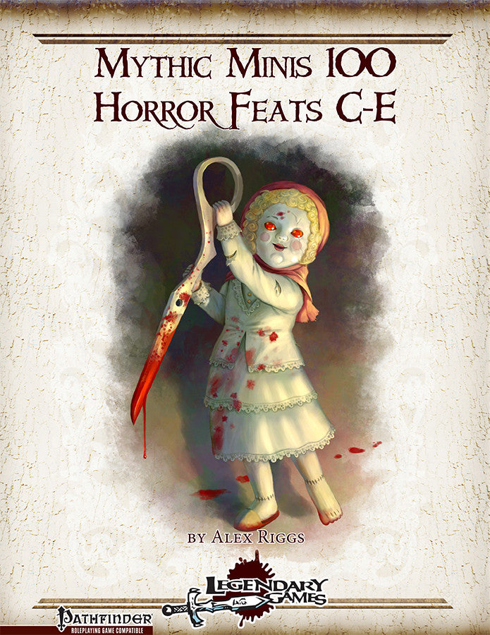 Mythic Minis 100: Horror Feats C-E