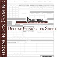 Deluxe Pathfinder Character Sheet (Form-fillable)