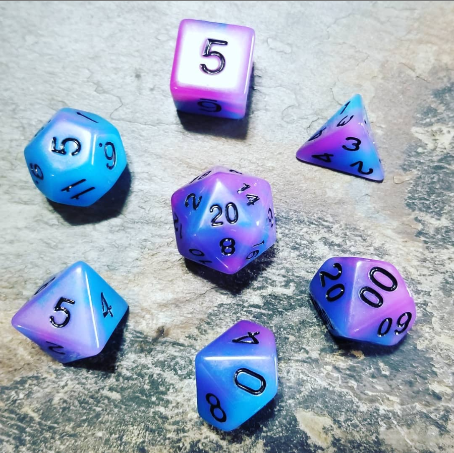 Voidwalker Purple Dice Set