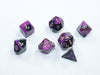 Chessex Mini 7-Die Polyhedral Dice Set | Compact RPG Dice