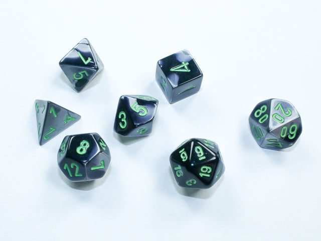 Chessex Mini 7-Die Polyhedral Dice Set | Compact RPG Dice