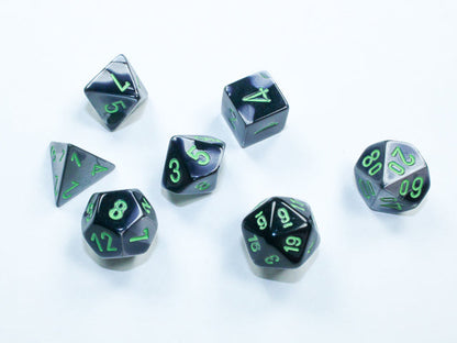 Chessex Mini 7-Die Polyhedral Dice Set | Compact RPG Dice