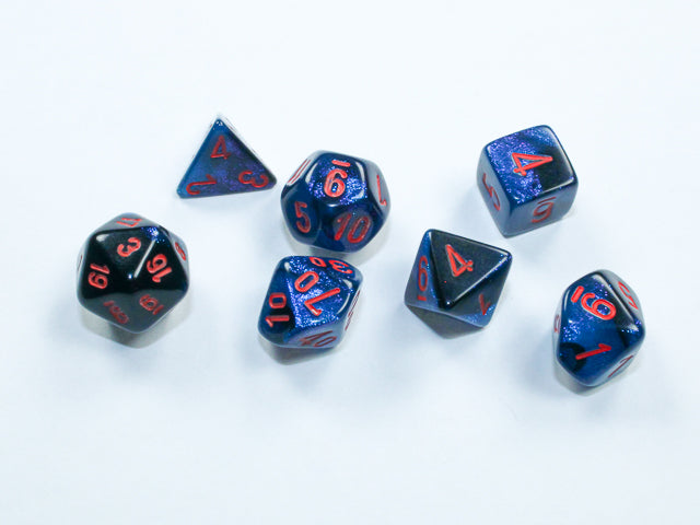 Chessex Mini 7-Die Polyhedral Dice Set | Compact RPG Dice