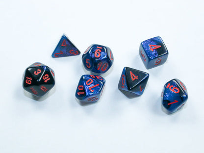 Chessex Mini 7-Die Polyhedral Dice Set | Compact RPG Dice