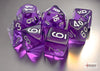Chessex Mini 7-Die Polyhedral Dice Set | Compact RPG Dice