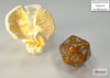 Glitter Gold/silver Mini-Polyhedral 7-Die Set (Mini Poly Release 3)