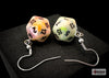 Hook Earrings Festive® Circus™ Mini-Poly d20 Pair