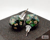Stud Earrings Scarab® Jade Mini-Poly d20 Pair