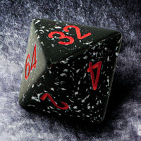 Speckled Space 8-Sided Doubling Cube | 1-128 Backgammon Type Novelty Dice