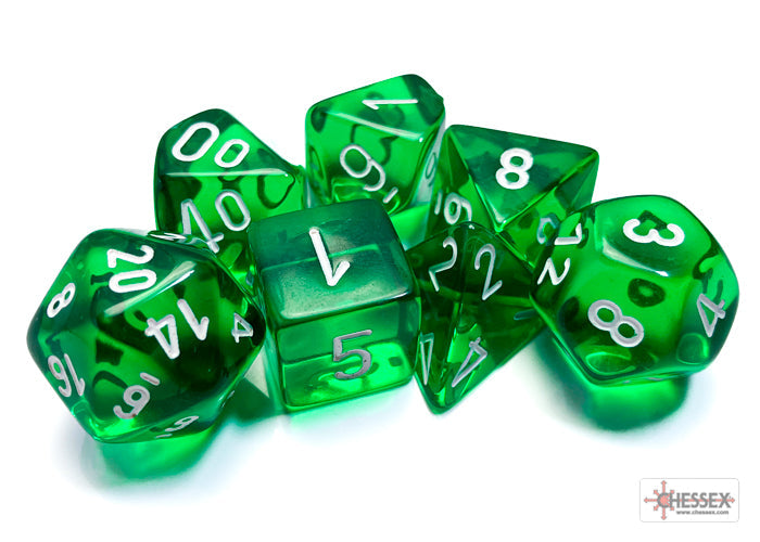 Chessex Polyhedral 7-Dice Set | Classic RPG Dice Set
