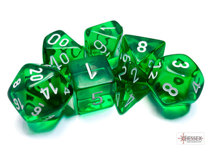 Chessex Polyhedral 7-Dice Set | Classic RPG Dice Set