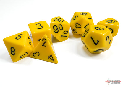 Chessex Polyhedral 7-Dice Set | Classic RPG Dice Set