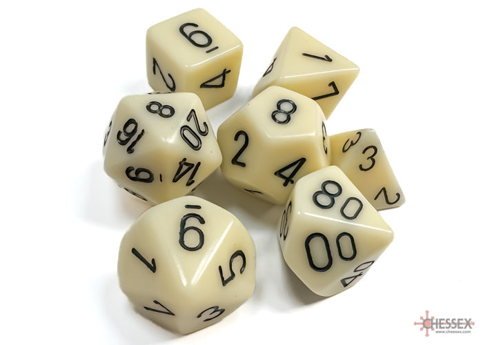Chessex Polyhedral 7-Dice Set | Classic RPG Dice Set