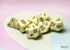 Opaque Pastel Yellow/back | 7-Dice, 16mm, 12mm, d10s by Chessex