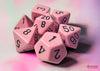 Opaque Pastel Pink/back | 7-Dice, 16mm, 12mm, d10s by Chessex