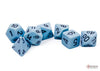 Opaque Pastel Blue/back | 7-Dice, 16mm, 12mm, d10s by Chessex