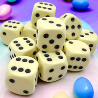 Opaque Pastel Yellow/back | 7-Dice, 16mm, 12mm, d10s by Chessex