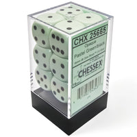 Opaque Pastel Green/back | 7-Dice, 16mm, 12mm, d10s by Chessex