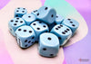 Opaque Pastel Blue/back | 7-Dice, 16mm, 12mm, d10s by Chessex