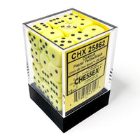 Opaque Pastel Yellow/back | 7-Dice, 16mm, 12mm, d10s by Chessex