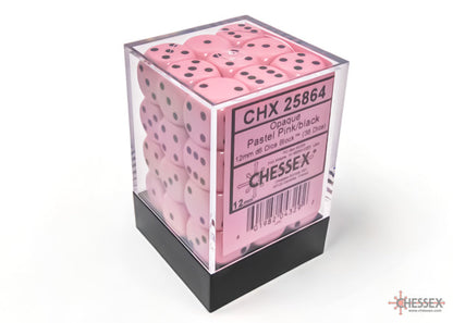 Opaque Pastel Pink/back | 7-Dice, 16mm, 12mm, d10s by Chessex