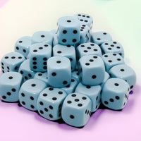 Opaque Pastel Blue/back | 7-Dice, 16mm, 12mm, d10s by Chessex