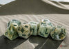 Marble Mega-hedral Green/dark green 7-Die Set