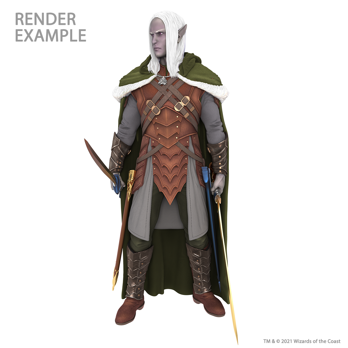 D&D: Full-Sized Drizzt Foam Statue