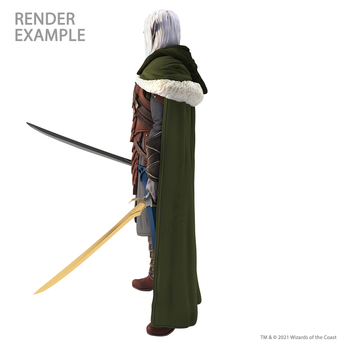 D&D: Full-Sized Drizzt Foam Statue