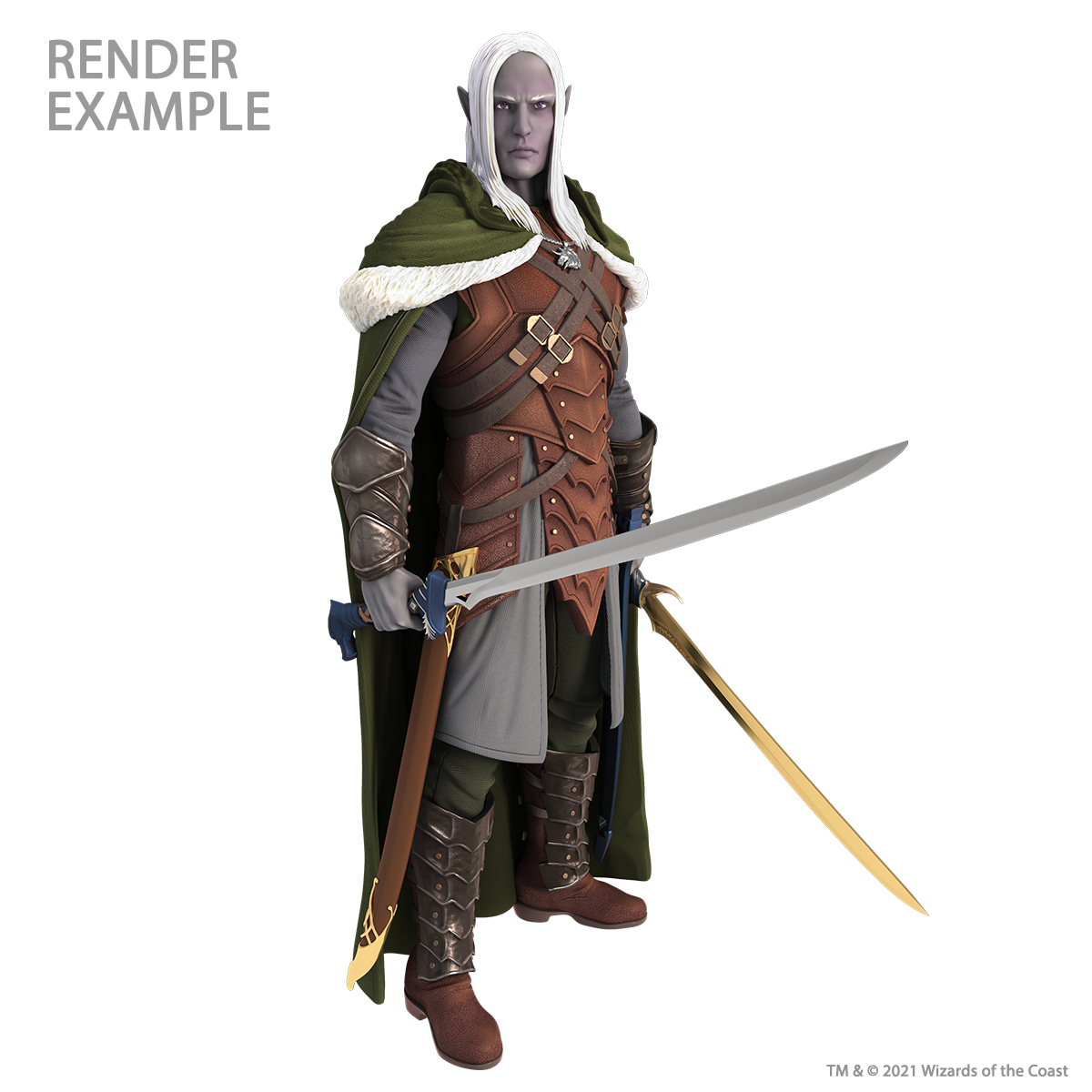 D&D: Full-Sized Drizzt Foam Statue