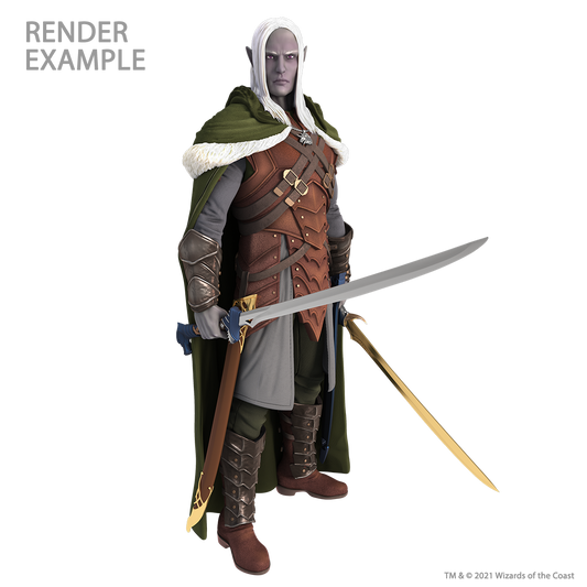 D&D: Full-Sized Drizzt Foam Statue