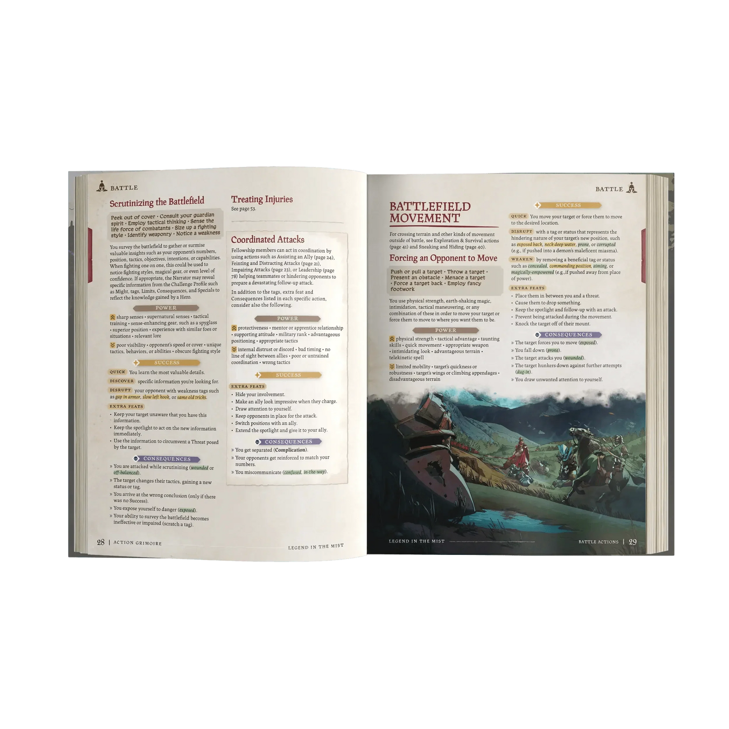 Action Grimoire – Legend in the Mist Rustic Fantasy RPG Reference