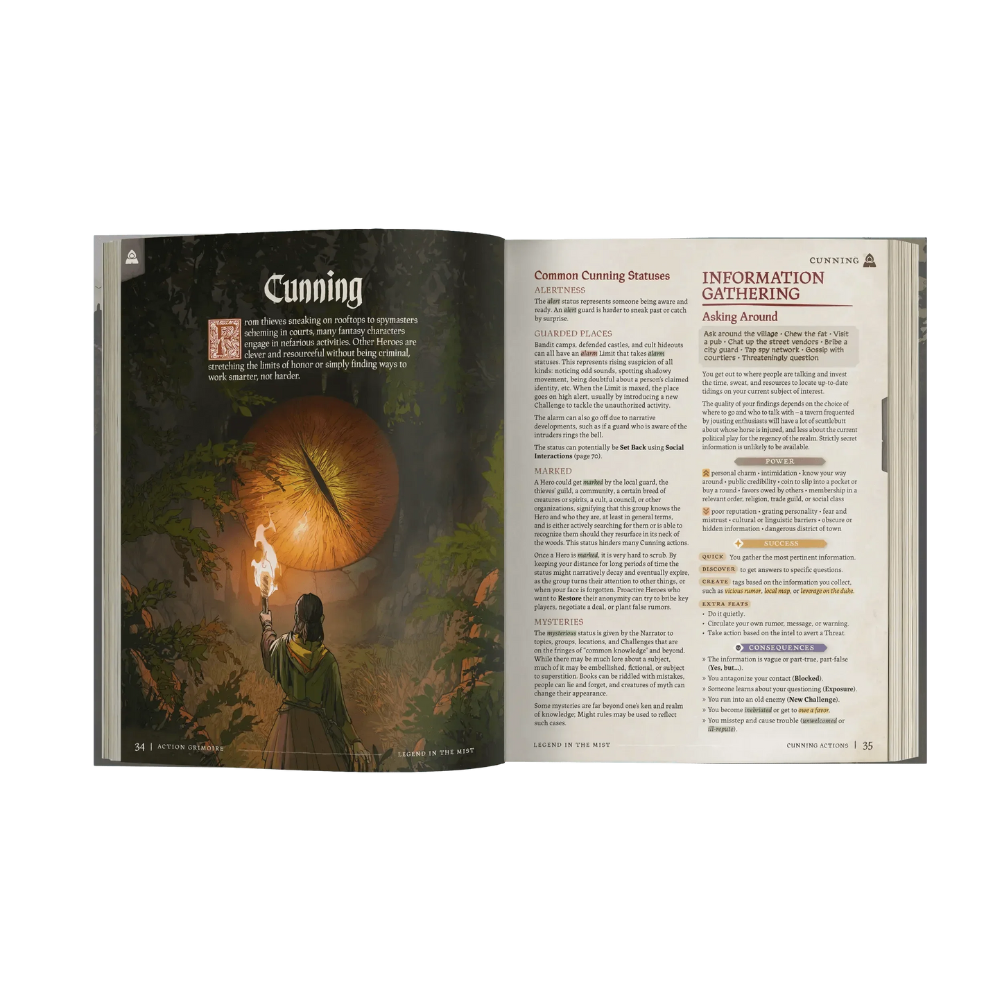 Action Grimoire – Legend in the Mist Rustic Fantasy RPG Reference