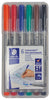 Staedtler Lumocolor non-permanent Marker (wet-wipe away) 6-Pack