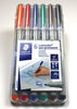 Staedtler Lumocolor non-permanent Marker (wet-wipe away) 6-Pack