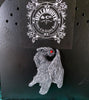 Mothman Magnet, Hand Painted Resin Sculpture | Cryptid Fantasy Decor | Moth Man Magnet for Horror and Gothic Decor