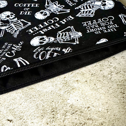 Coffee Lover Tarot Bag – Padded Zipper Pouch for Tarot & Oracle Decks